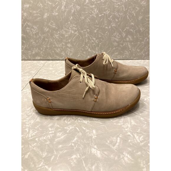 Unstructured by Clarks Tan Suede Leather Loafers, Women's Size 10/EUR 41.5 - Picture 5 of 7